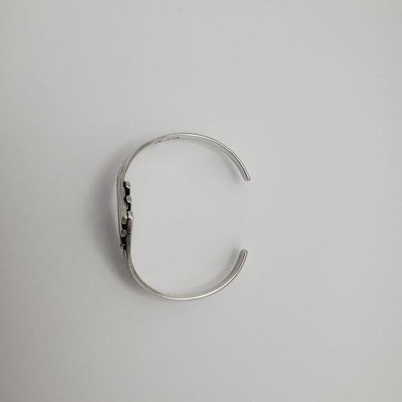 Vintage Taxco Sterling Silver 925 Cuff Bracelet Signed Made In Mexico - Picture 7 of 10